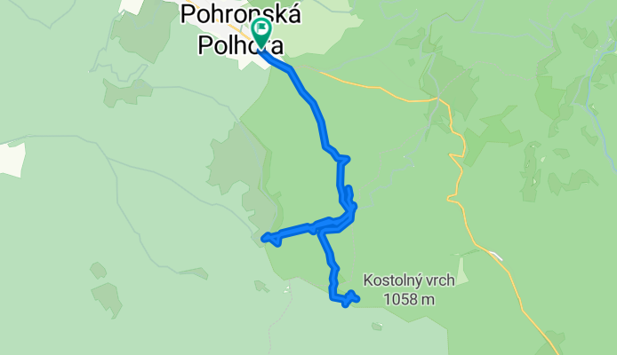 Kút, Pohronská Polhora až Kút, Pohronská Polhora