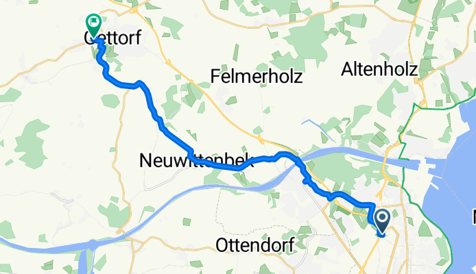 Neufeldtstraße, Kiel nach Hasselrott, Gettorf