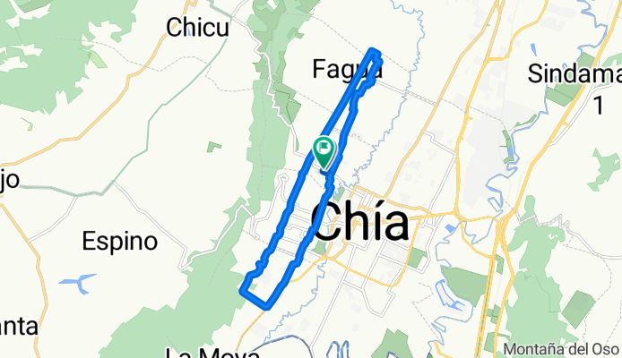 De Vía Chia - Tabio a Vía Chia - Tabio