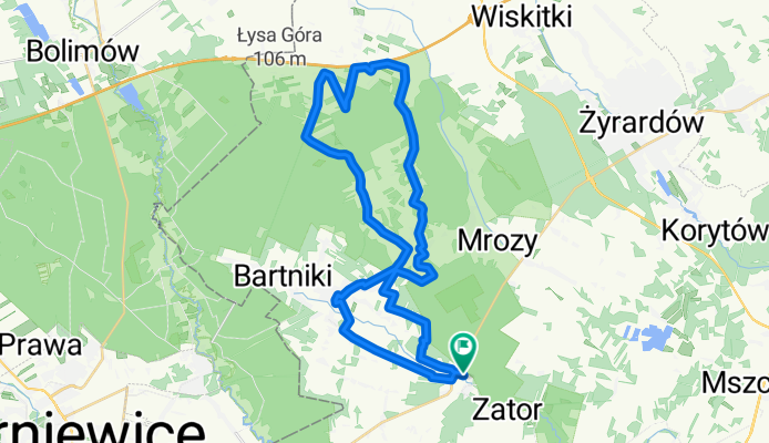 Króla J Sobieskiego, Puszcza Mariańska do Króla J Sobieskiego, Puszcza Mariańska