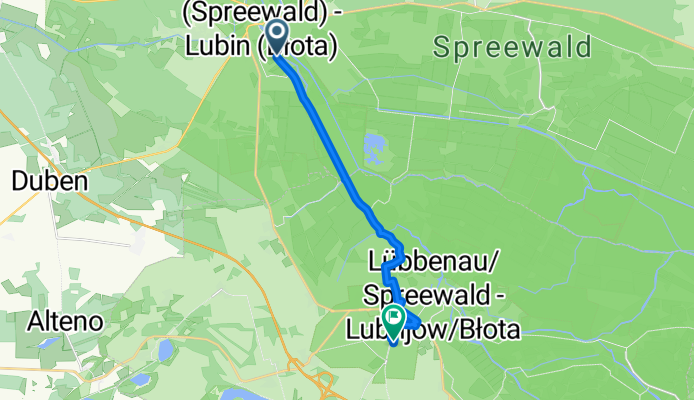 Steinkirchen, Lübben nach Lübbenau/Spreewald