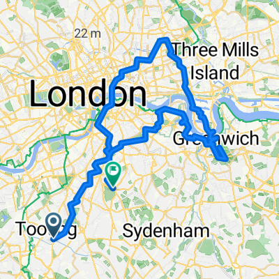 Route in London