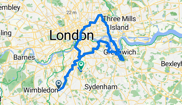 Route in London