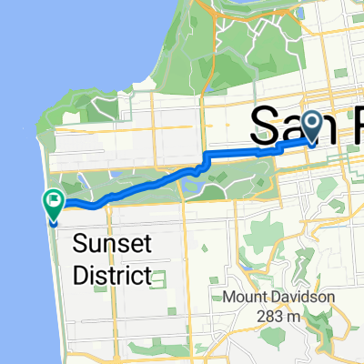 Route to Ocean Beach