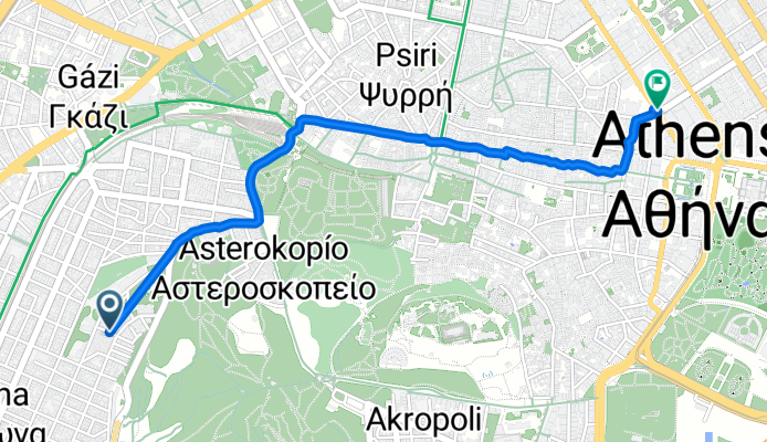 Τρώων, Athens to Σταδίου, Athens