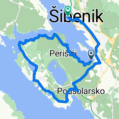 Route in Sibenik
