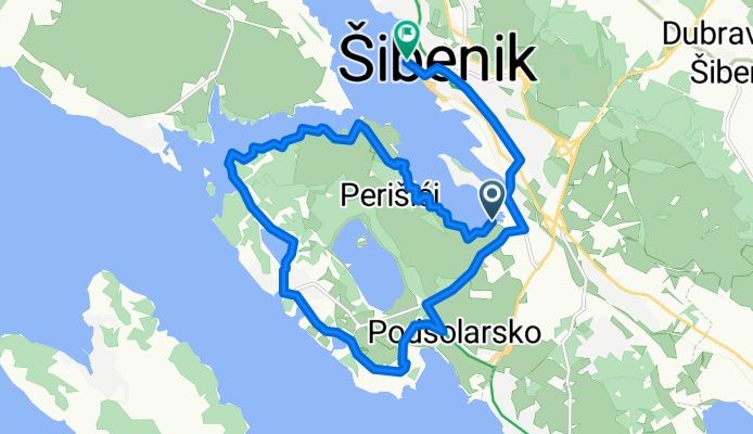 Route in Sibenik