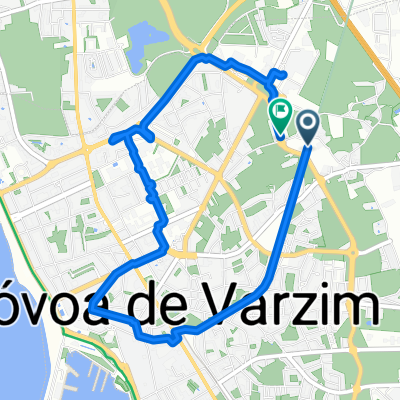 Rua de Entre Campos, Póvoa de Varzim to Rua de Entre Campos, Póvoa de Varzim