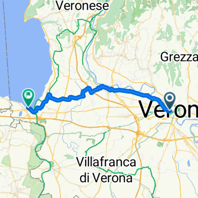 Piazza Corrubbio, Verona nach Peschiera del Garda