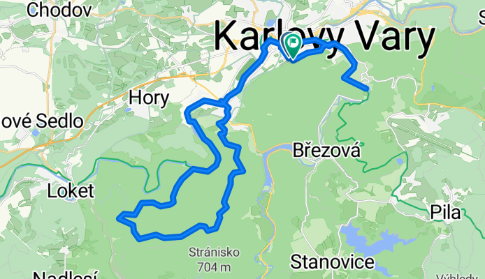 Myslbekova, Карлові Вари до Šumavská, Карлові Вари