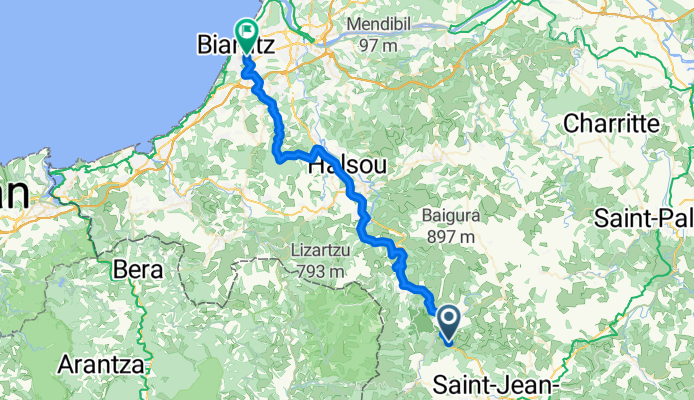 Saint-Étienne-de-Baïgorry - Biarritz