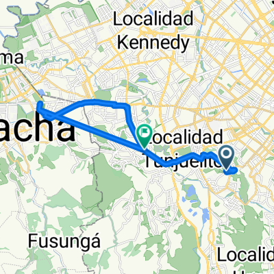 De Calle 42B Sur # 10-6, Bogotá, D.C. a Avenida 61 Sur # 44-1, Bogotá, D.C.