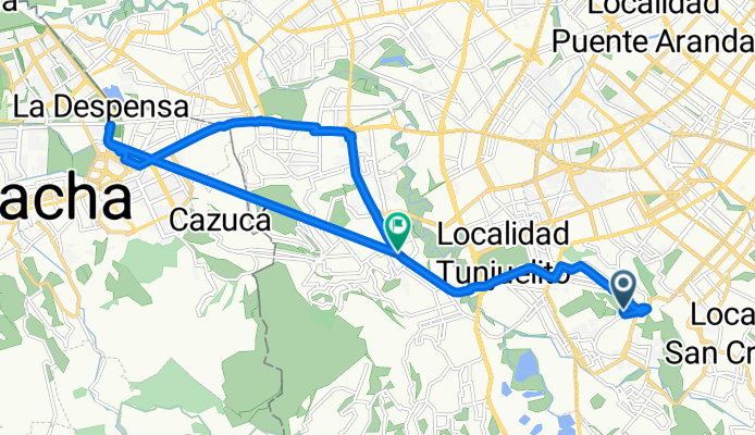 De Calle 42B Sur # 10-6, Bogotá, D.C. a Avenida 61 Sur # 44-1, Bogotá, D.C.