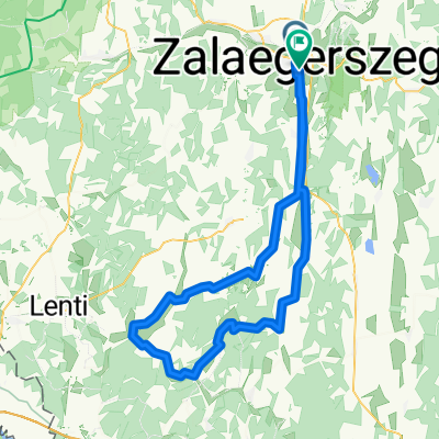 Route in Zalaegerszeg