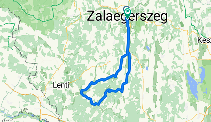 Route in Zalaegerszeg