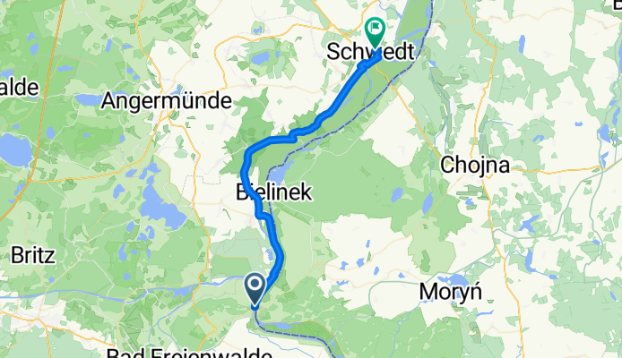 Von Bad Freienwalde (Oder) bis Schwedt/Oder