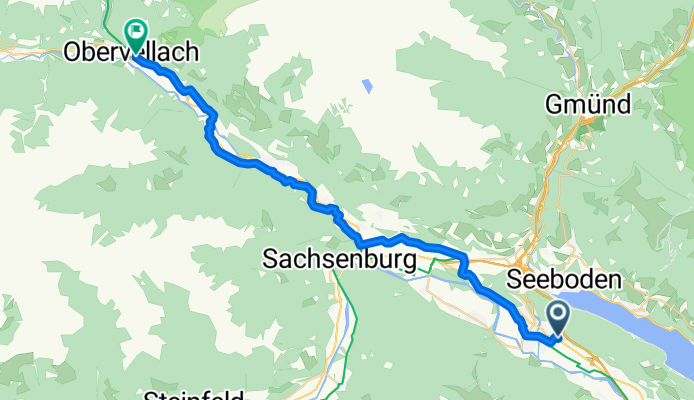 Spittal an der Drau Presserhofstraße to Obervellach