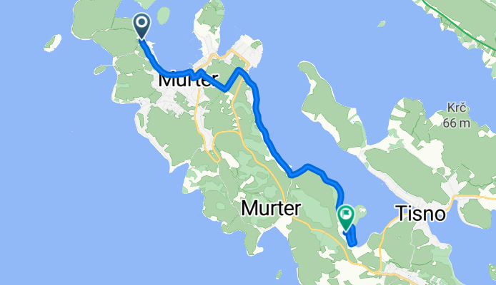 Težačka ulica, Murter nach Jezera