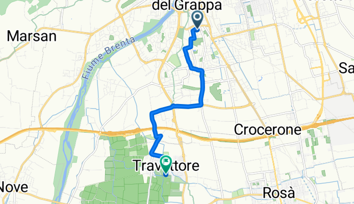 Viale XI Febbraio, Bassano del Grappa a Via Molino, Rosà