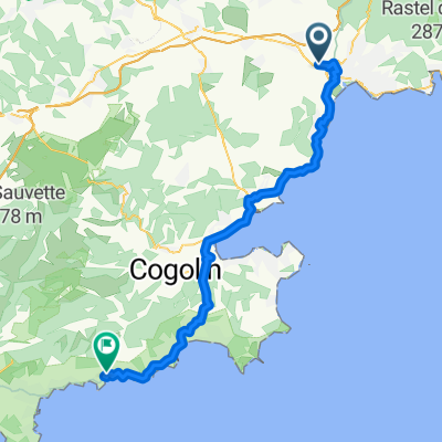 D N7, Fréjus à Chemin de la Faveirolle, Le Lavandou