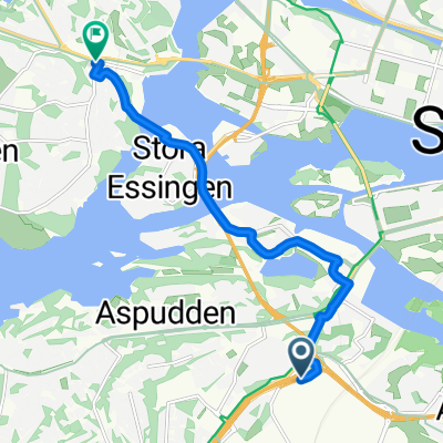 Västberga allé, Hägersten to Drottningholmsvägen, Bromma