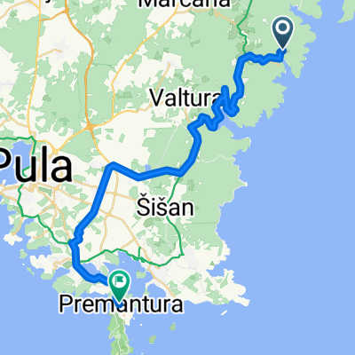 Vareški, Šegotići nach Selo, Premantura