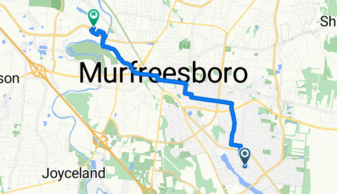 Fern Dr, Murfreesboro to Medical Center Pkwy, Murfreesboro