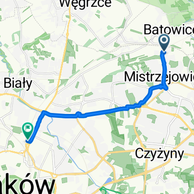 osiedle Piastów do aleja Listopada