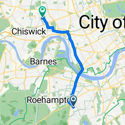 Swanton Gardens, London to Aylmer Road, London