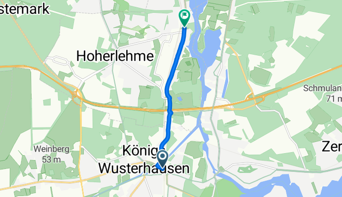 Bahnhofsvorplatz, Königs Wusterhausen nach Friedrich-Engels-Straße, Wildau