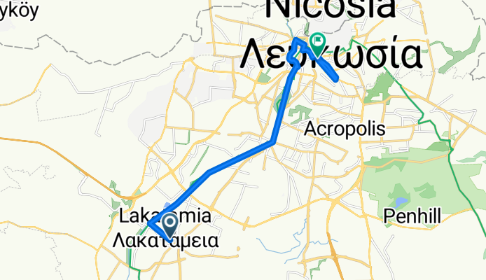 From Lakatamia to Nicosia