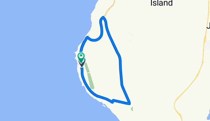 Route in Jazaer Beach