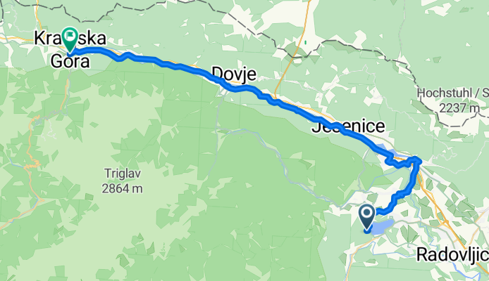 Bled, Bled to Vitranška ulica, Kranjska Gora