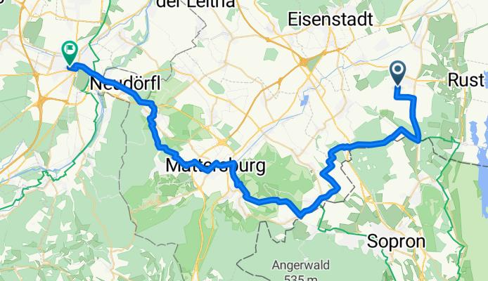 Von Sankt Margarethen im Burgenland bis Wiener Neustadt