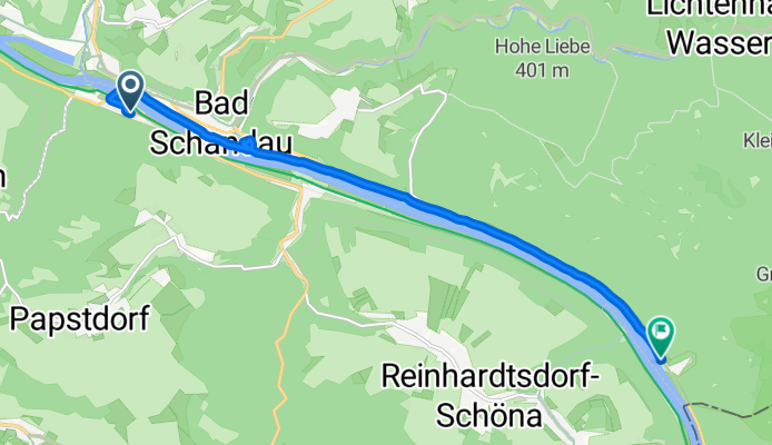 Bergmannstraße nach Schmilka