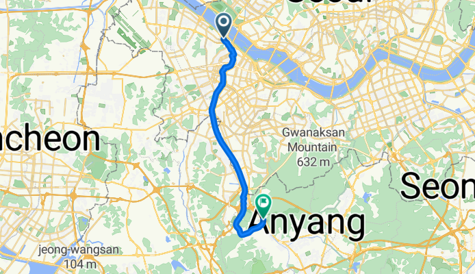 양화동, 서울특별시에서 안양동, 안양시까지