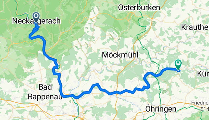 Neckargerach - forchtenberg