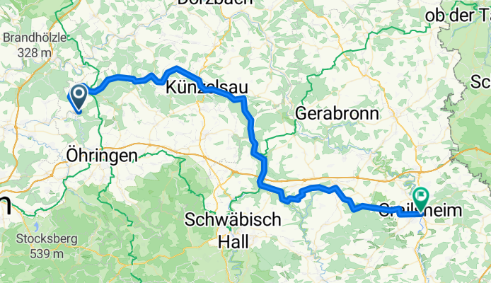 Zweiflingen - Crailsheim