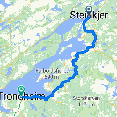 Buss for tog, SJ Nord: Steinkjer - Trondheim S
