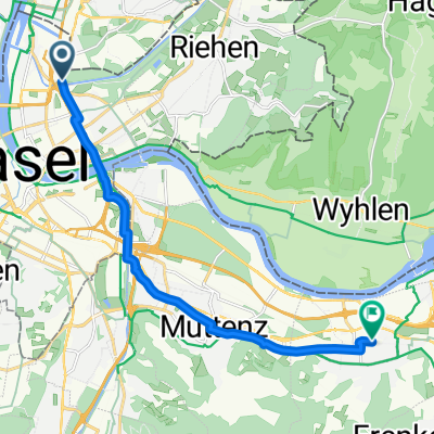Freiburgerstrasse, Basel nach Münchackerstrasse, Pratteln
