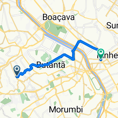 Avenida José Joaquim Seabra, São Paulo a Ciclovia da Avenida Faria Lima, São Paulo