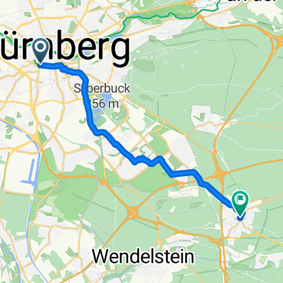 Schottengasse, Nürnberg to Pfinzingstraße, Feucht