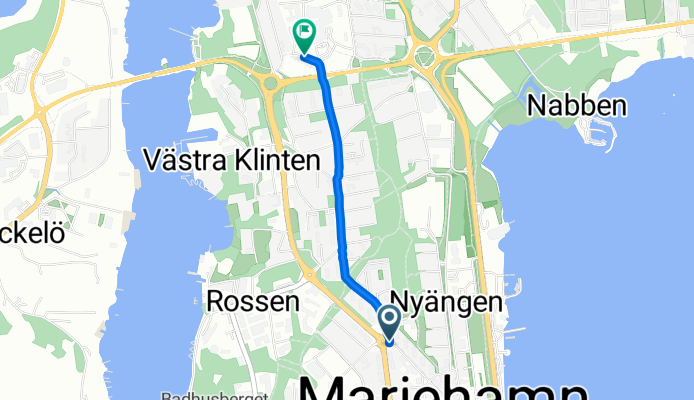 Ålandsvägen, Mariehamn to Doktorsvägen, Mariehamn