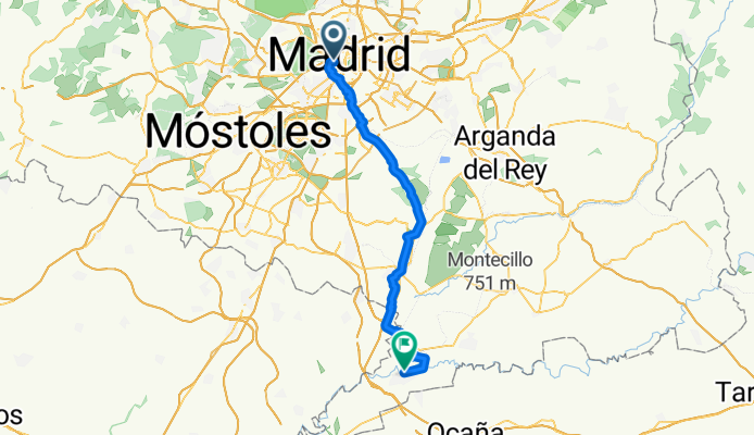 Calle del Codo, Madrid to Calle de Montesinos, Aranjuez