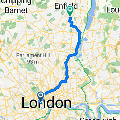 Vigo Street, London to Gardenia Road, Enfield