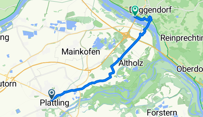 Bahnhofstraße nach Eginger Straße