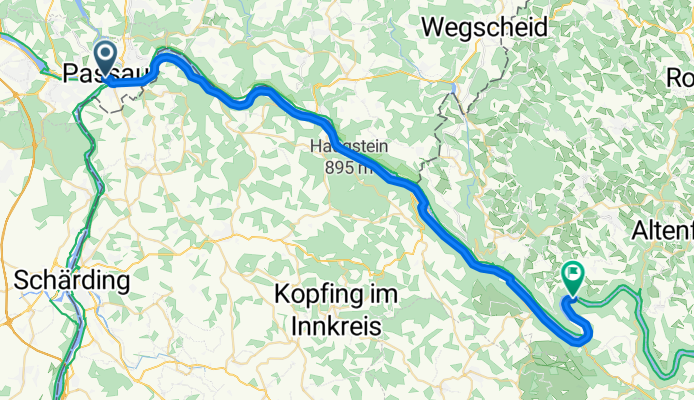 Heiliggeistgasse, Passau to Inzell, Haibach