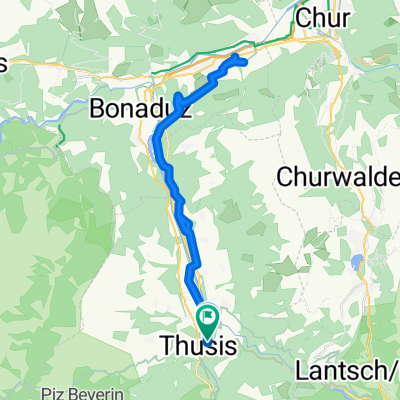 Pantunweg, Thusis nach Pantunweg, Thusis