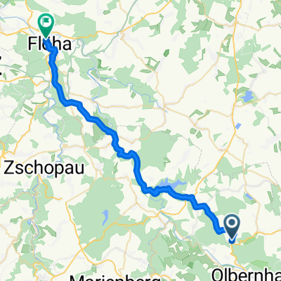 Bielablick, Olbernhau nach Augustusburger Straße, Flöha