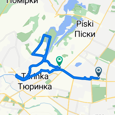 От проспект Тракторобудівників 65Д до вулиця Олександра Подольського